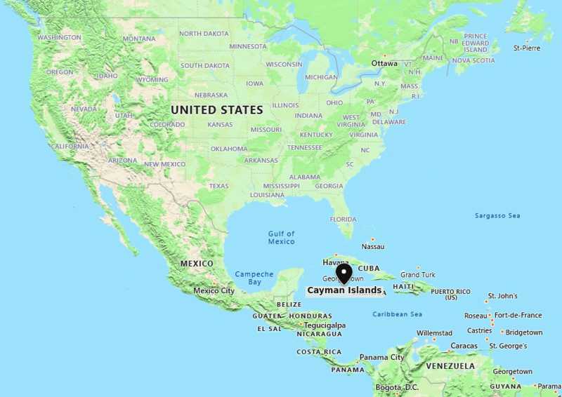 Where Are The Cayman Islands Located On The World Map - United States Map