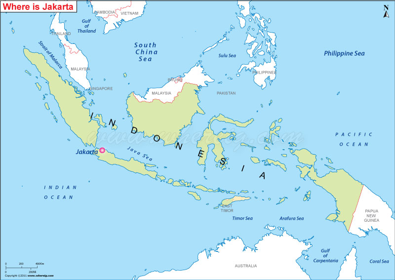Jakarta Location Map 