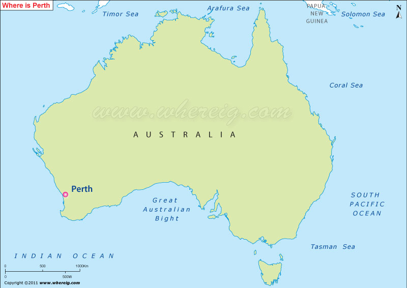 Dónde está Perth, Australia
