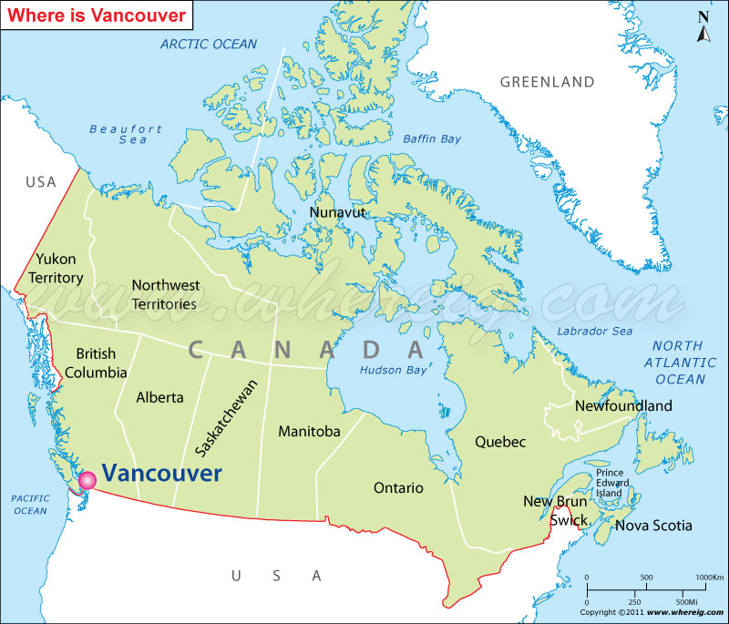 Vancouver Location Map 