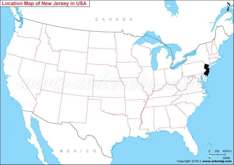 where is jersey on the map