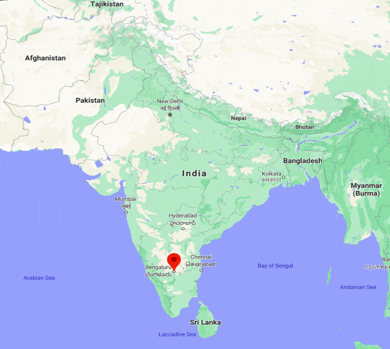 Bangalore Location Map 