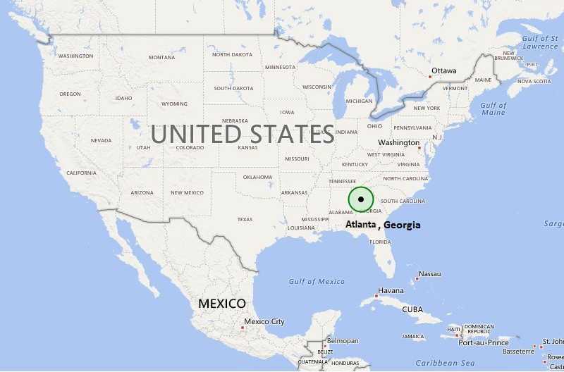 Where Is Atlanta In Usa Map - United States Map
