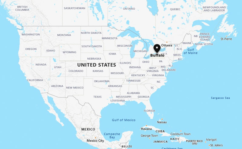 Where Buffalo, New York? / Buffalo Location on US Map