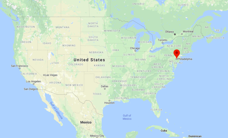 philadelphia in map of usa Where Is Philadelphia Pa Philadelphia Location Map philadelphia in map of usa