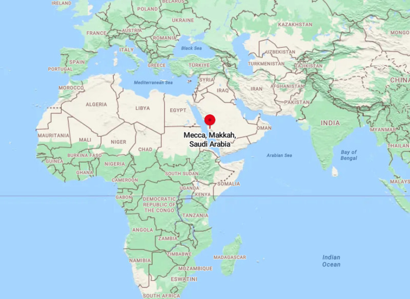 where is mecca on the map Where Is Mecca Located Location Of Mecca In World Map where is mecca on the map